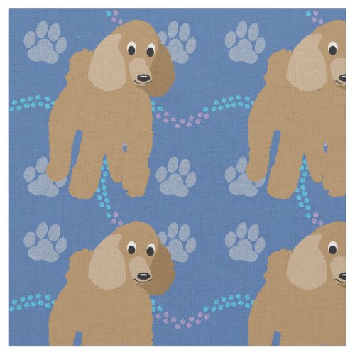 Cartoon Dogs _ Poodle v2 Fabric