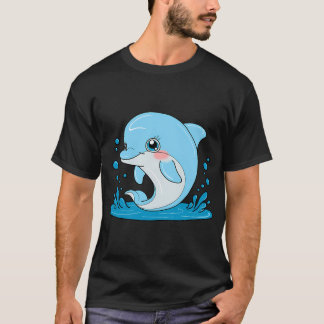 Cartoon Dolphin T-Shirt