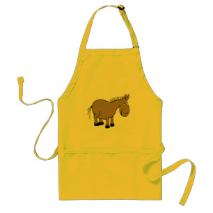 Cartoon Donkey Adult Apron