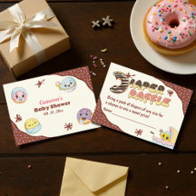 Cartoon Donut Baby Shower & Sprinkle Diaper Raffle
