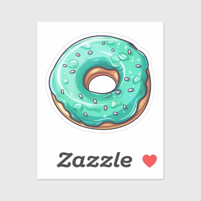 Cartoon donut sticker (Sheet)