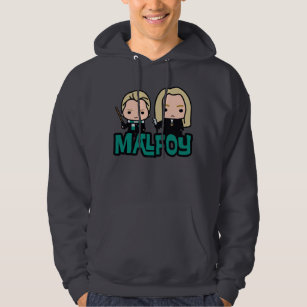 Cartoon Draco and Lucius Malfoy Character Art Hoodie