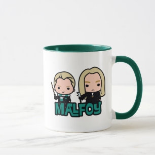 Cartoon Draco and Lucius Malfoy Character Art Mug