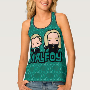 Cartoon Draco and Lucius Malfoy Character Art Tank Top