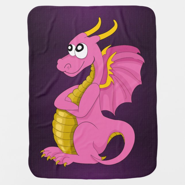 Cartoon dragon Baby Blanket (Front)