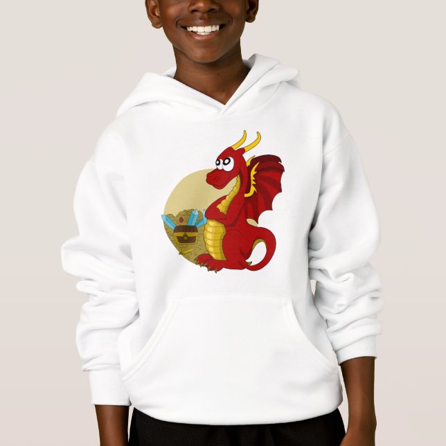 Cartoon dragon Hoodie (Front)