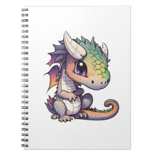 Cartoon dragon illustration notebook