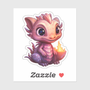 Cartoon dragon illustration sticker