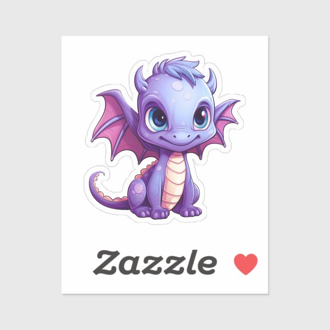 Cartoon dragon illustration sticker (Sheet)