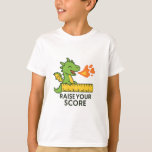 Cartoon Dragon Ruler Sticker – Cute School  T-Shirt<br><div class="desc">Level up your school vibes with this unique Cartoon Dragon Ruler Sticker! 🐉📏 Featuring a playful dragon wrapped around a yellow ruler, breathing colorful hearts and flames, this design adds fun and motivation to your everyday supplies. The bold phrase “Raise Your Score” makes it perfect for students aiming high, teachers...</div>