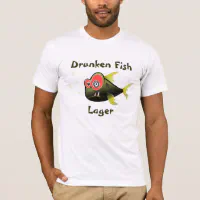 Cartoon Drunk Fish T-Shirt