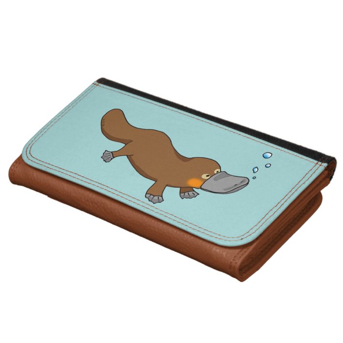 Cartoon duck billed platypus wallets