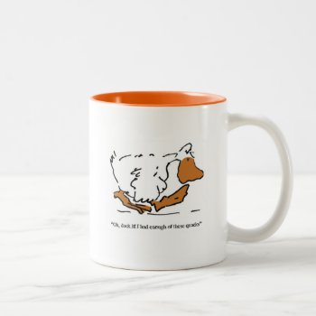 Cartoon Duck Coffee Mug by pigswingproductions at Zazzle