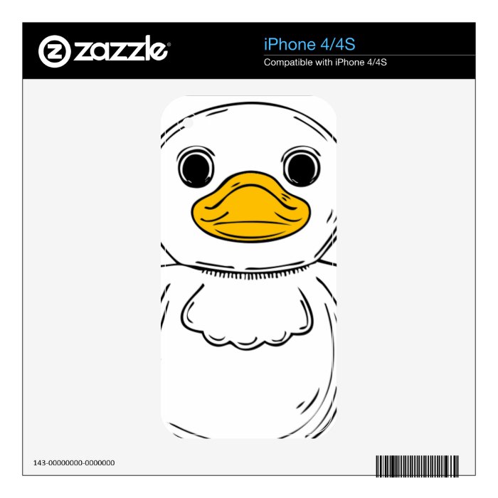 Cartoon Duck Face Skins For The iPhone 4S