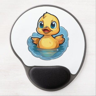 Cartoon duck illustration gel mouse pad