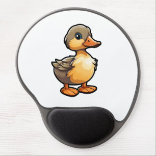 Cartoon duck illustration gel mouse pad