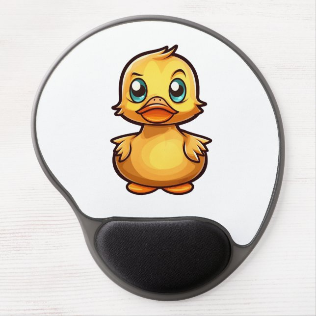 Cartoon duck illustration gel mouse pad (Front)