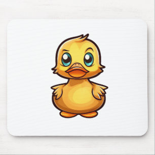 Cartoon duck illustration mouse pad