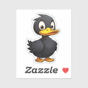 Cartoon duck sticker