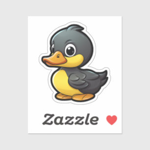 Cartoon duck  sticker