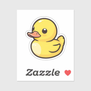 Cartoon duck  sticker