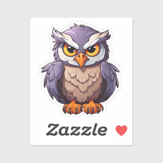 Cartoon eagle illustration sticker (Sheet)