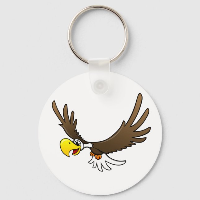 Cartoon Eagle Keychain (Front)