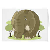 Cartoon Elephant (Front Horizontal)