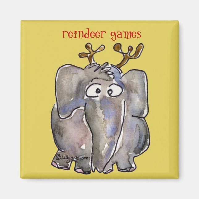 Cartoon Elephant Magnet (Front)