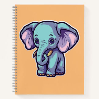 CARTOON ELEPHANT NOTEBOOK