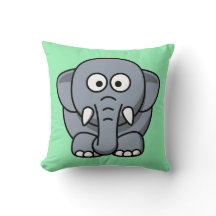Cartoon Elephant on Mint