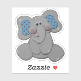 Cartoon Elephant Sticker