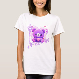 Cartoon Endless Affection Teddy Bear T-Shirt