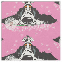 Cartoon English Cocker spaniel Fabric