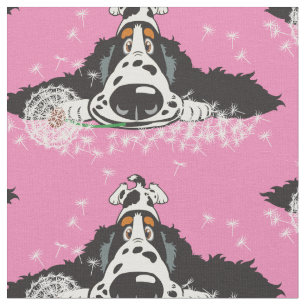 Cartoon English Cocker spaniel Fabric
