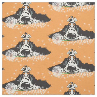 Cartoon English Cocker spaniel Fabric