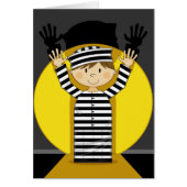 Cartoon Escaped Prisoner in Spotlight (Front)