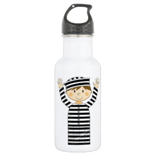 Cartoon Escaped Prisoner Stainless Steel Water Bottle