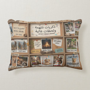 Cartoon Explorer Memory Box Design Accent Pillow