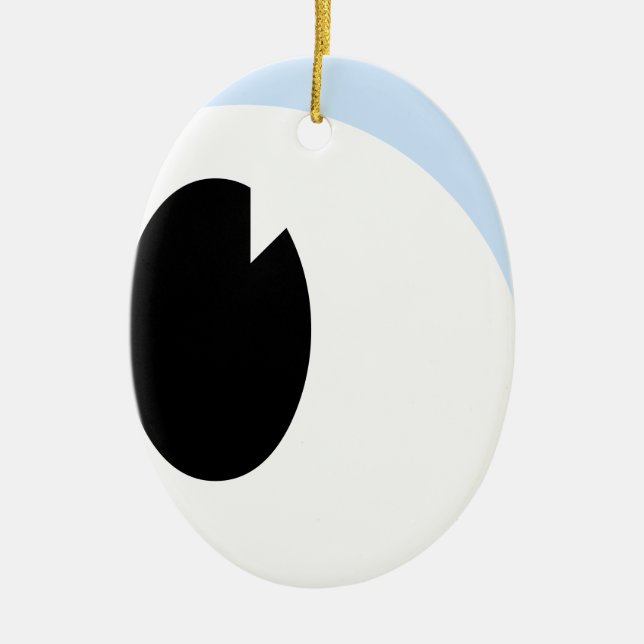 Cartoon Eye Christmas ornament (Front)