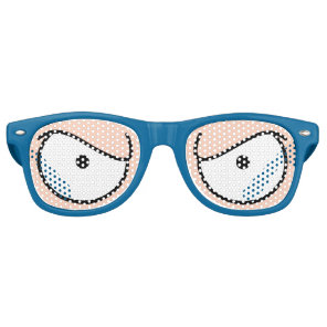 Cartoon Eyes Angry Light Skin Sunglasses