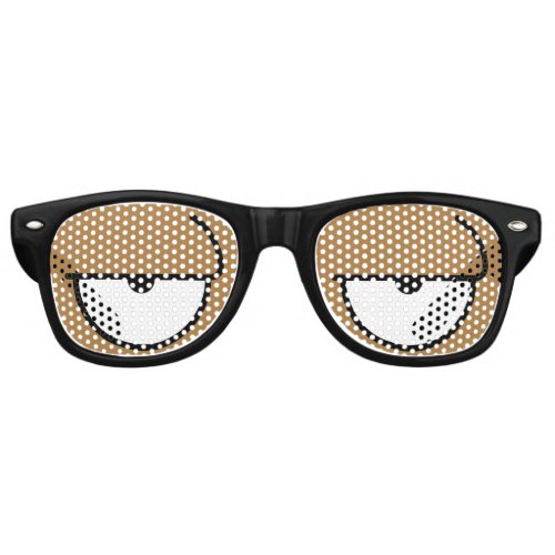 Cartoon Eyes Sleepy Skin Dark Sunglasses