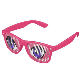 Cartoon Eyes Sunglasses by Leslie Harlow