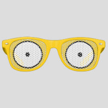 Cartoon Eyes Wide Open Yellow Sunglasses