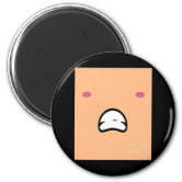 Angry Anime Face - Angry Face - Magnet