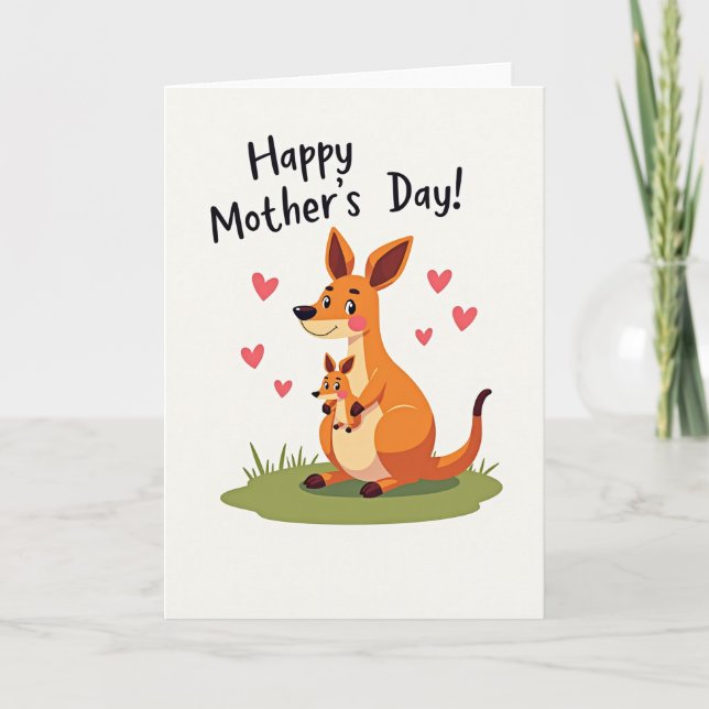 Cartoon Family Love Card (Front)
