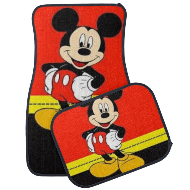 Cartoon fan car floor mat (Set)