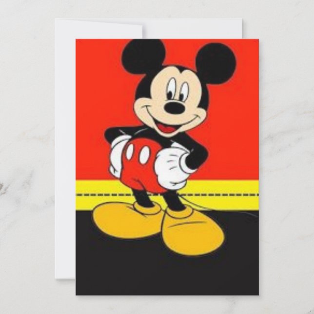 Cartoon fan invitation (Front)