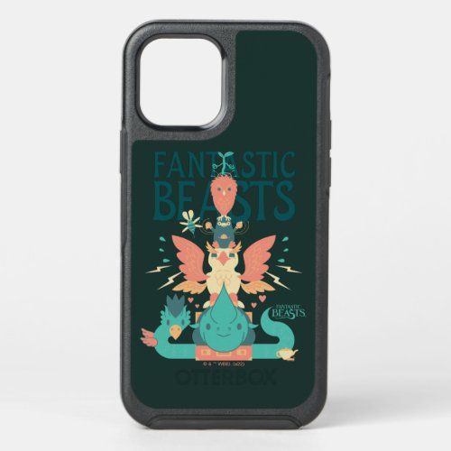 Cartoon Fantastic Beasts Emerge From Suitcase OtterBox Symmetry iPhone 12 Case