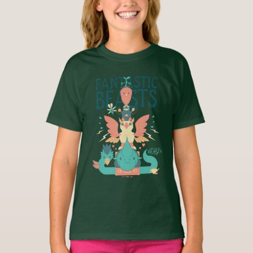 Cartoon Fantastic Beasts Emerge From Suitcase T_Shirt